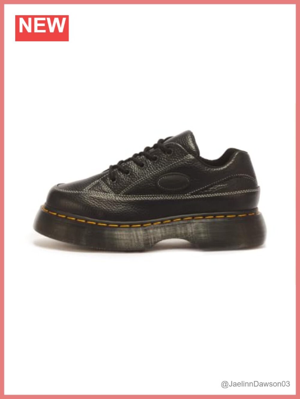Goodyear Welted Milled Nappa Leather Chunky Platform Lace-Up Oxford